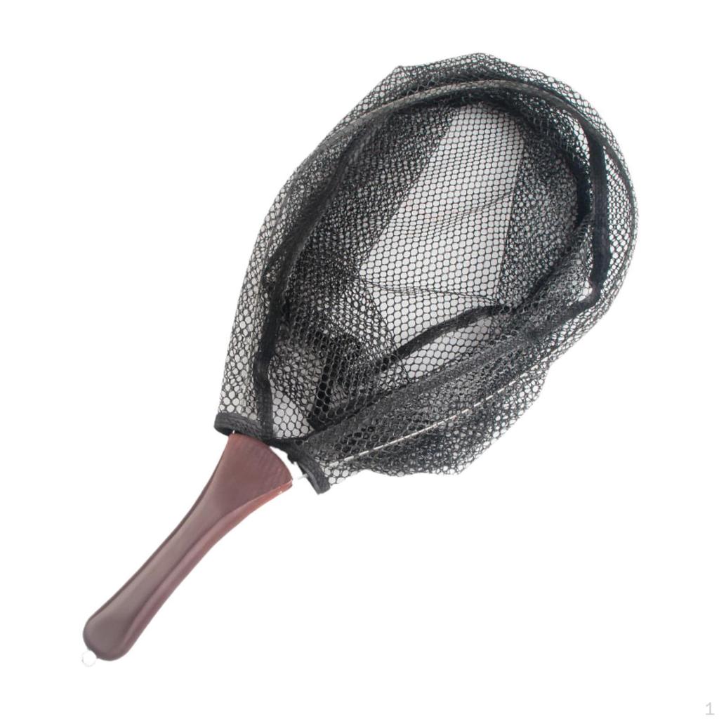 Fishing Mesh Net Gear Anti Slip Handle Foldable Landing Nets