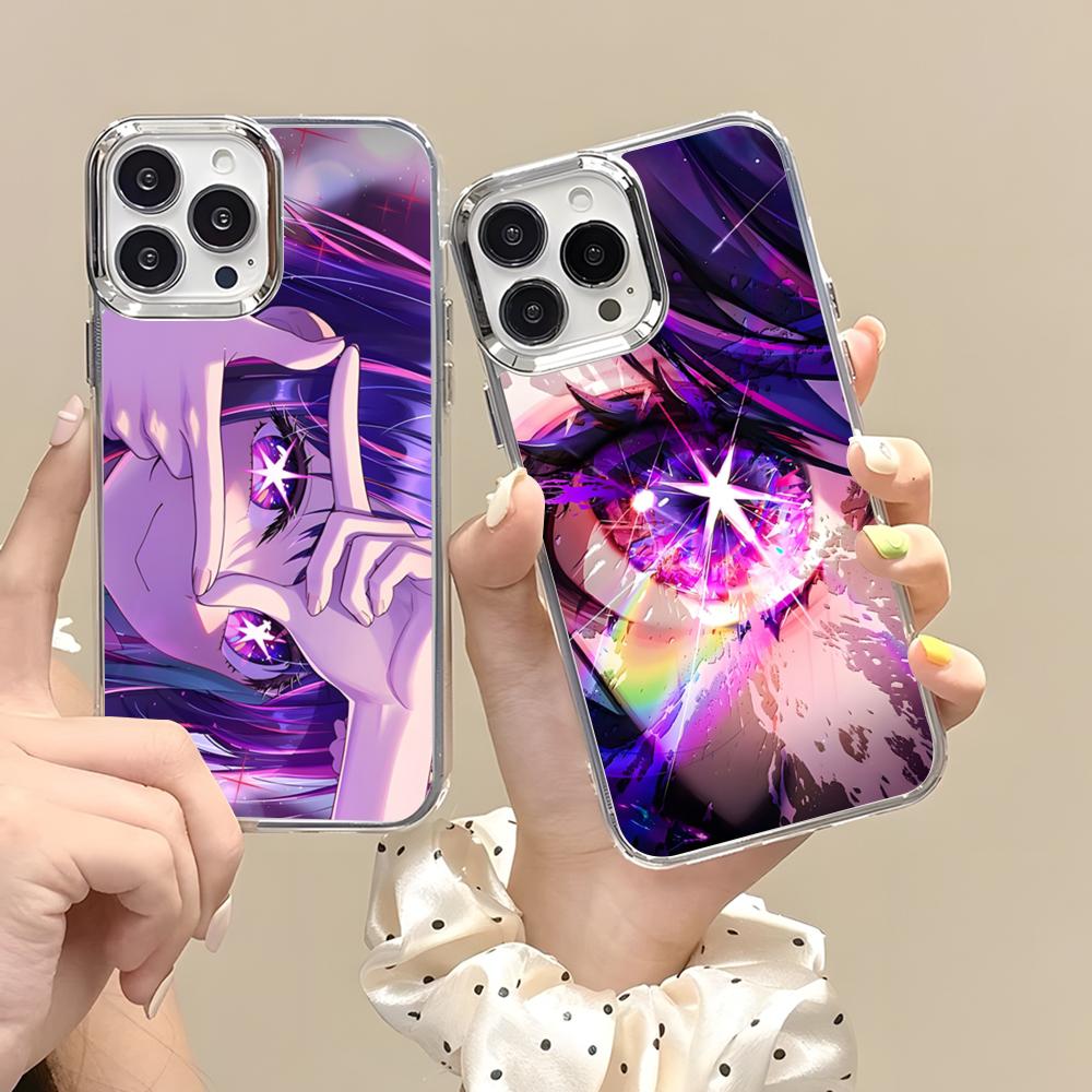 KAWAII Чехол для телефона Hoshino для iPhone 17 Air 16 15 14 13 12 11 Pro Pro Max Plus Прозрачный Мягкий Чехол
