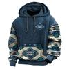 Мужская толстовка с капюшоном, tribal graphic prints, худи, свитшот, повседневная, этническая, кэжуал, винтаж, ретро, с длинным рукавом, с капюшоном