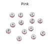 50pcs/lot 4 6 8 10mm Rhinestone Rondelles Crystal Bead Loose Spacer Beads for DIY Jewelry Making Accessories Supplie