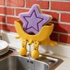 Симпатичная подвесная подставка для губки с дренажным отверстием, напечатанная на 3D-принтере, с подвесными ножками, забавная подставка для губки на кухонную раковину.