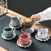 Классические фарфоровые кружки из печи Кружка с молотковым узором Обеденный стол Кружка для кофе Молочные чашки Чашка для послеобеденного чая Контейнер для фруктового сока