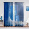 Антарктический айсберг Природа Пейзаж Прозрачная занавеска для гостиной Спальни Вуаль Драпировка Кухонное окно Тюлевые занавески Домашний декор