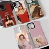 Чехол для телефона певицы Л-ланы-дель-рей для iPhone 17 17Air 16 15 14 13 12 11 Pro Max Plus Цветной Серебристый
