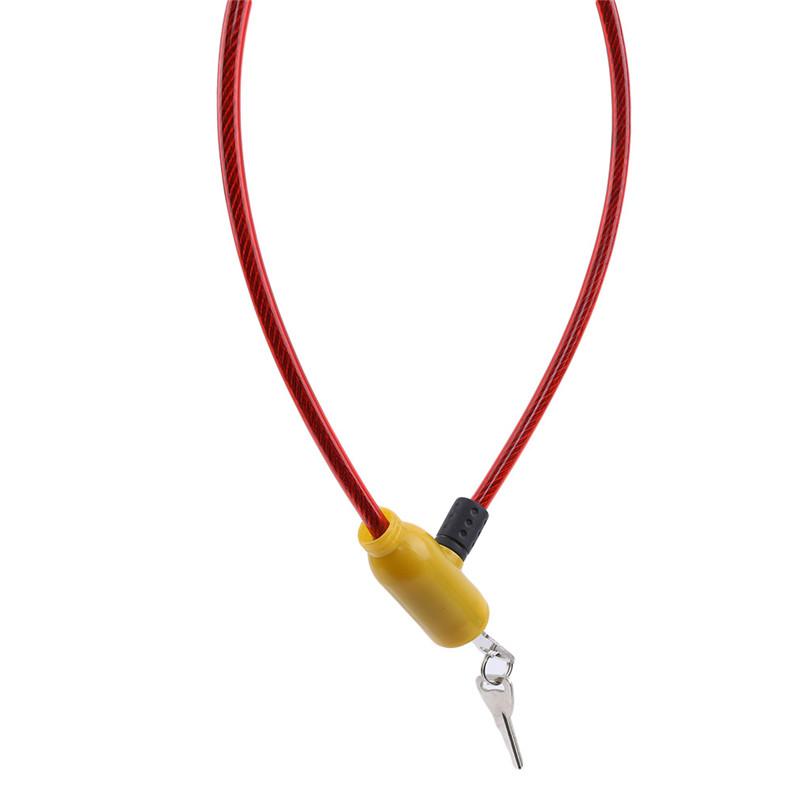 Bicycle Safety Lock Metal Universal Anti-Theft Bicycle Lock Motorcycle Wire Lock Safety Cable With Keys Outdoor Bike Supplies