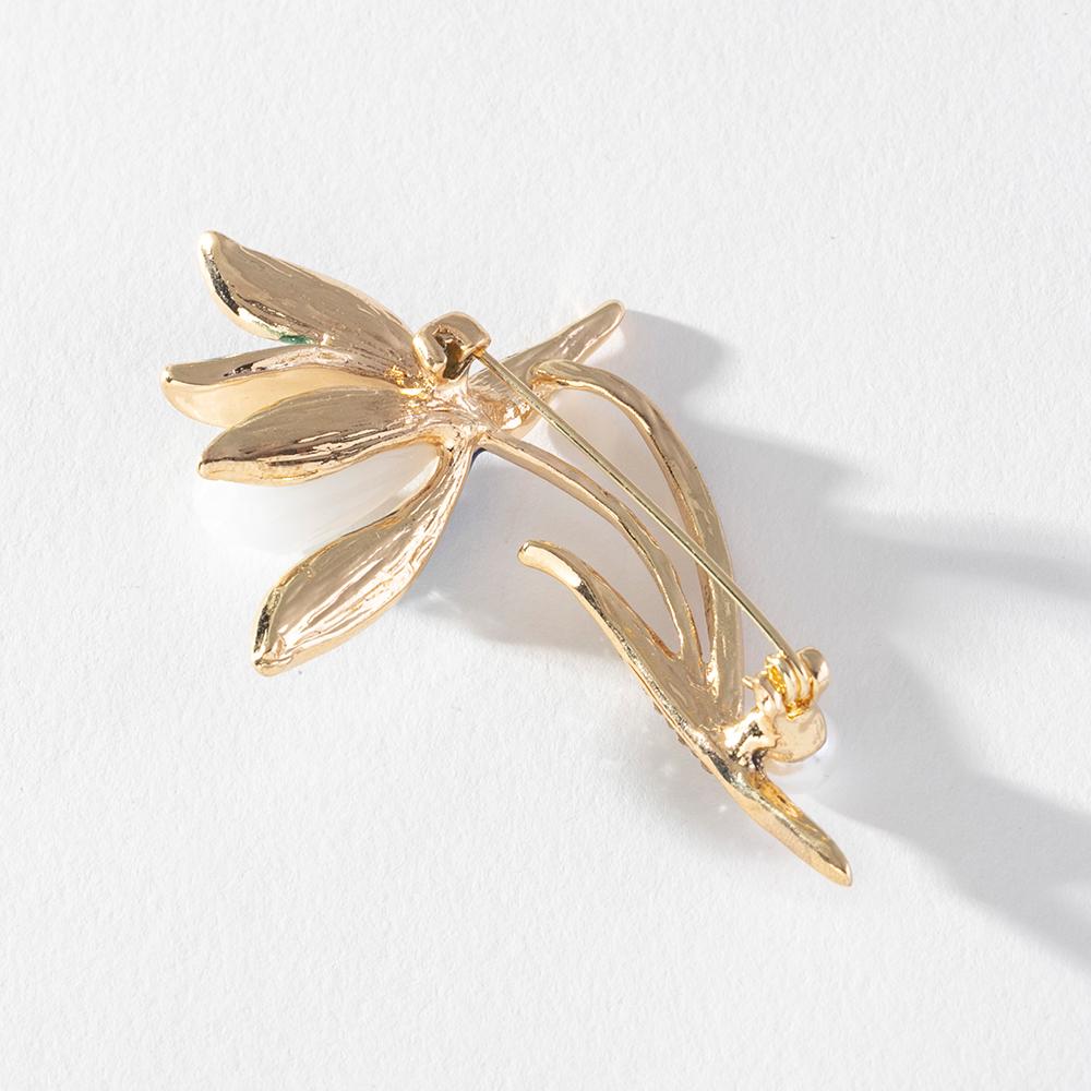 Простая брошь с синим цветком, женская брошь унисекс из сплава, эмали, высококачественная элегантная простая брошь серии растений, подарки PD1377