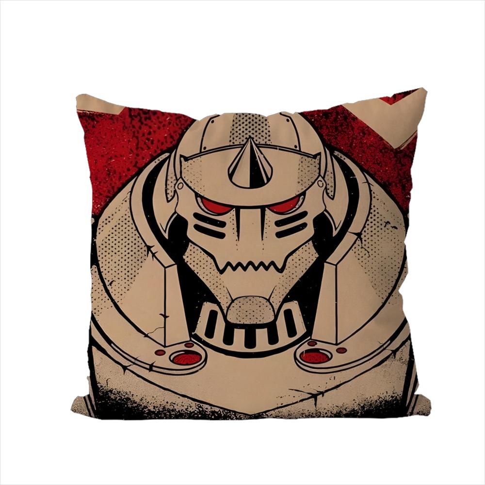 FFullmetal Alchemist Pillow Case For Car Sofa Decorative Home Doublesided Print Plush Square Throw Pillow Cushion Cover