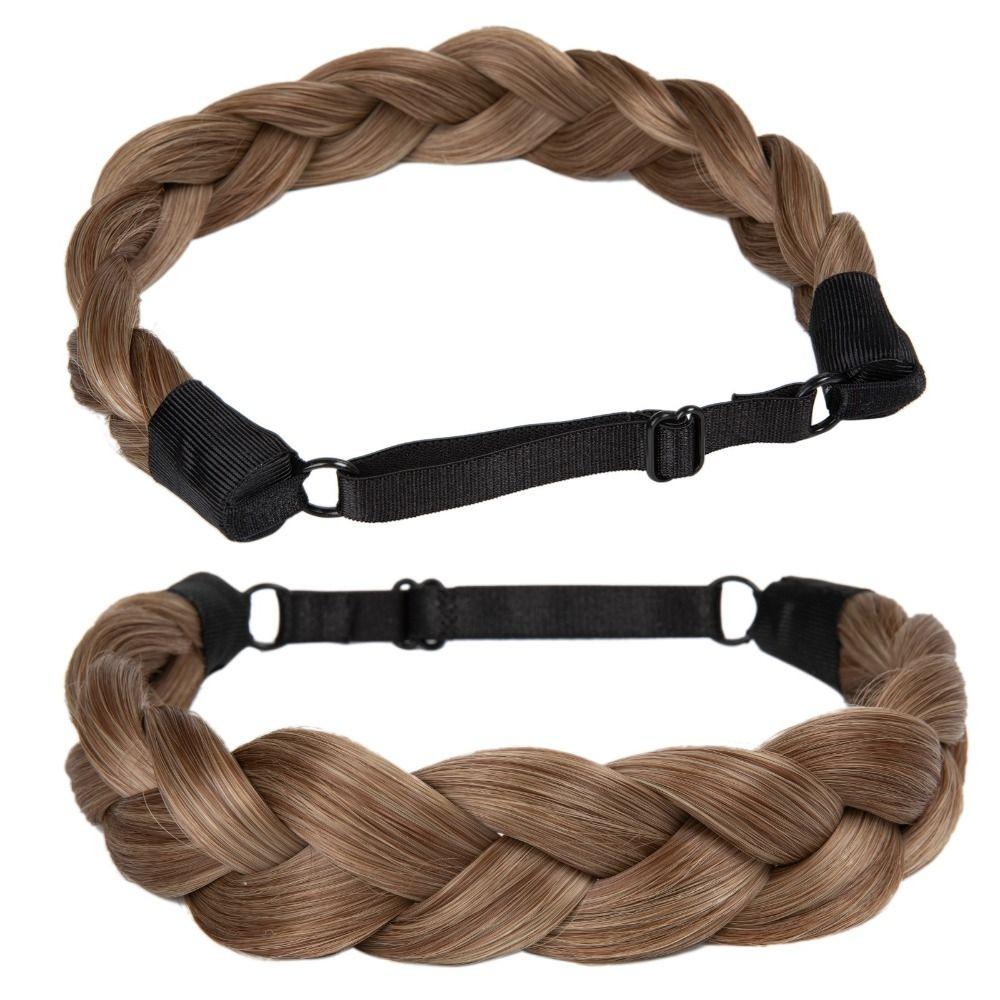 Stretchable Braided Hair Headband Adjustable Handmade Hair Band  Women