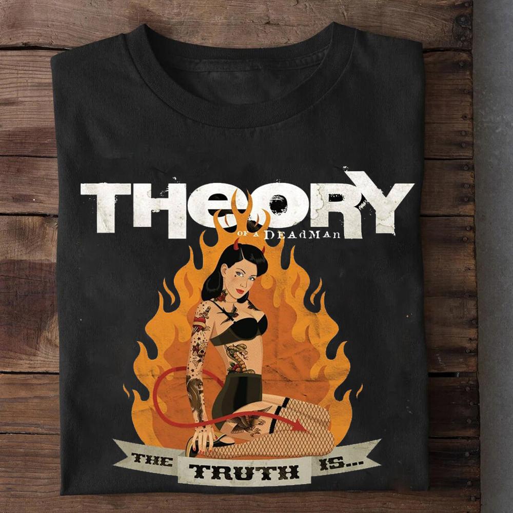 Theory of a Deadman Футболка Черная Все Размеры The Truth Is Gift For Fan