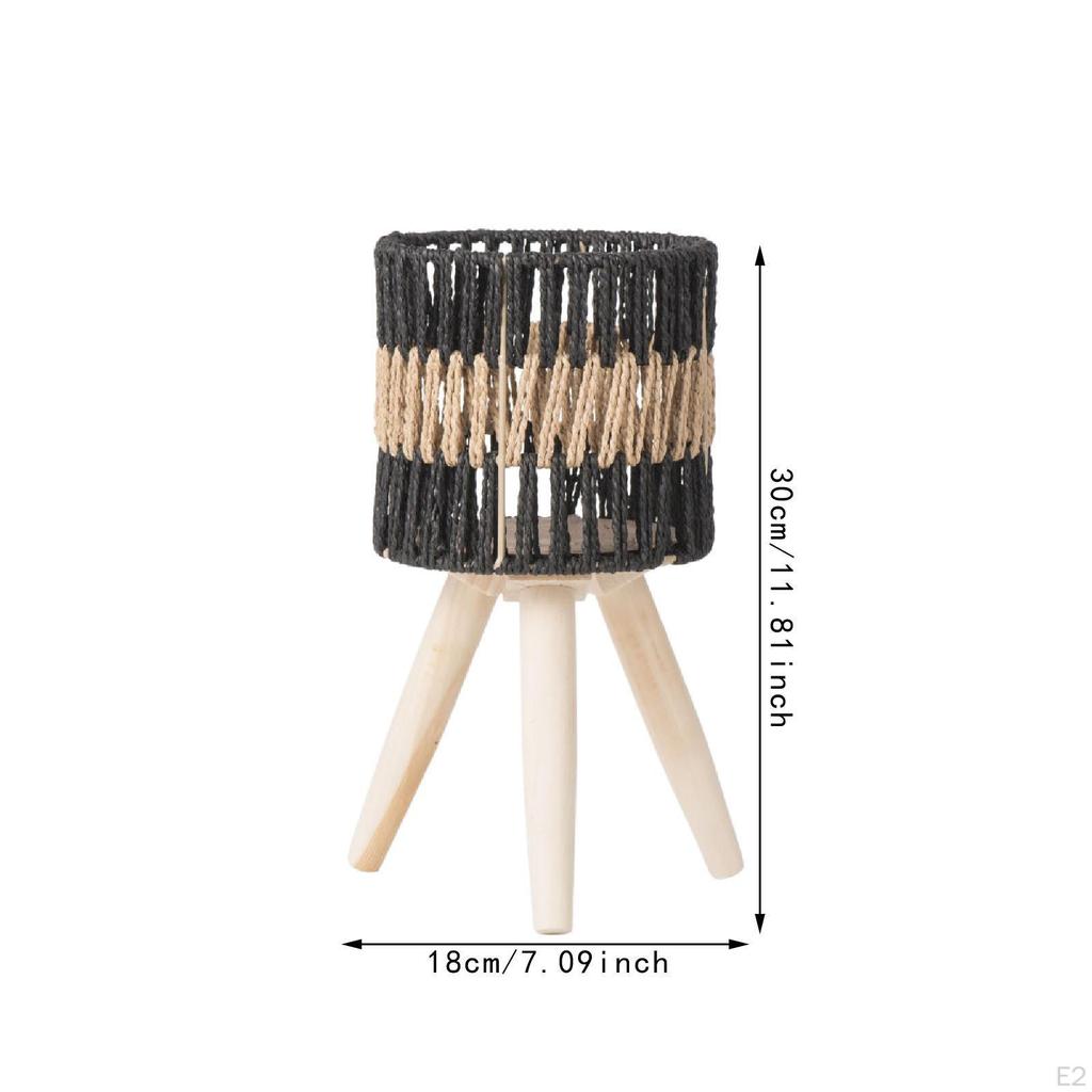 Напольный горшок с корзиной из бумажной веревки, цветочный горшок для удержания растений над землей, многоцелевой