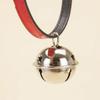 Zinc Zinc Alloy Dog Neck Ring Adjustable Dog Bone Collar Dog Gold Bell Chain Cat Paw Print Bell Collar  Party