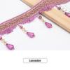 11.5 Meter Curtain Tassel Trim Pumpkin Crystal Bead Ribbon For Sewing Curtain Fringe Macrame Decoration Upholstery Fabric