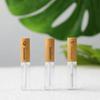 Bamboo Lid Mascara Container Compact Eyelashes Tube Portable Lip Gloss Tube  Travel