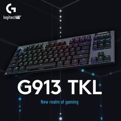 Logitech Беспроводная механическая игровая клавиатура G913 TKL с RGB-подсветкой