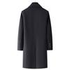 Winter Men's Woolen Coat Business Casual Long Plush Thickened Woolen Coat