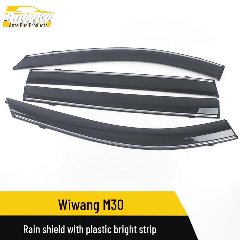 BAIC Weiwang M30 Rain Deflectors with Electroplated Trim and Decorative Stickers