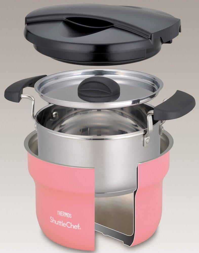 Термос с вакуумной изоляцией Shuttle Chef 1,6 л, персиковый KBF-1600 PCH