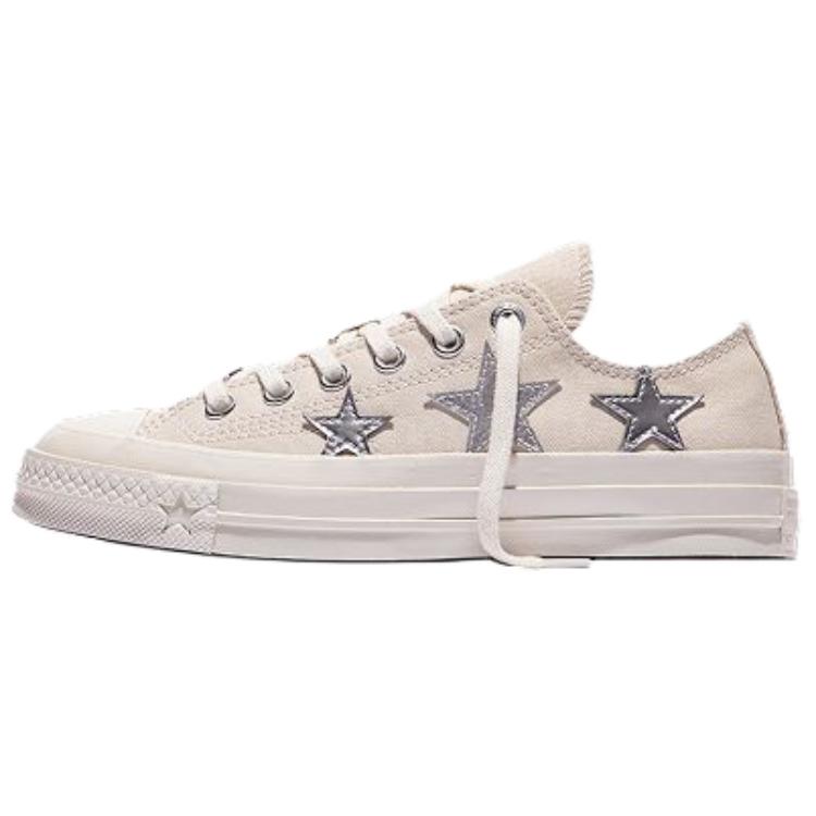Converse Кеды Chuck 70 X Звездный принт Легкие Низкие Холщовые Унисекс Бежевые A24221C