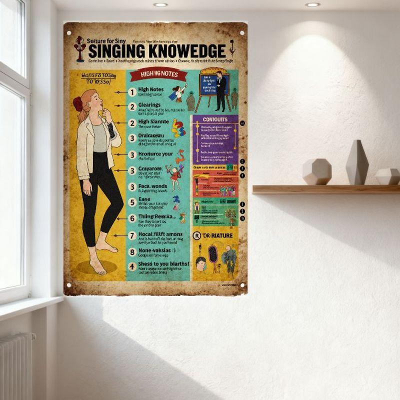 Винтажная металлическая жестяная табличка Singing Knowledge Ретро Образовательная Железная Настенная Табличка для Домашнего Бара Кафе Декора