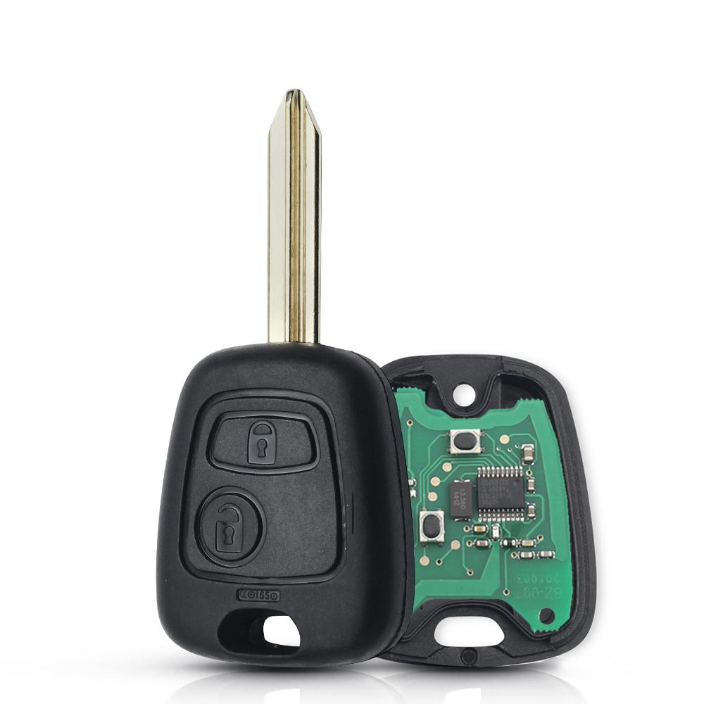 KEYYOU Удаленный ключ для автомобиля 433 МГц ID46 Для Peugeot 106 107 206 306 307 207 407 Partner Для Citroen C1 C2 C3 C4 Saxo Picasso