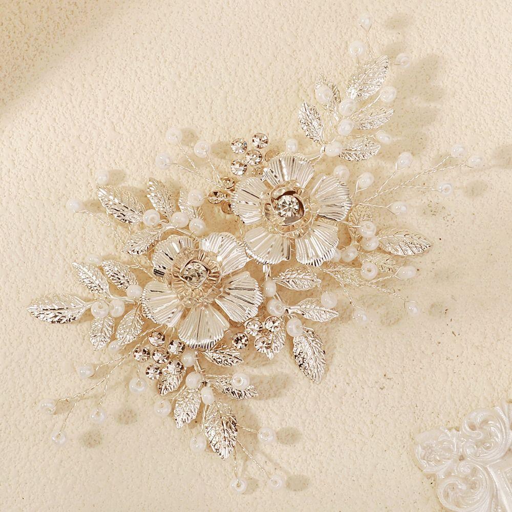 Pearl Bride Hairpin French Style Wedding Headdress Fairy Bridal Hair Clip  Bride Accessories
