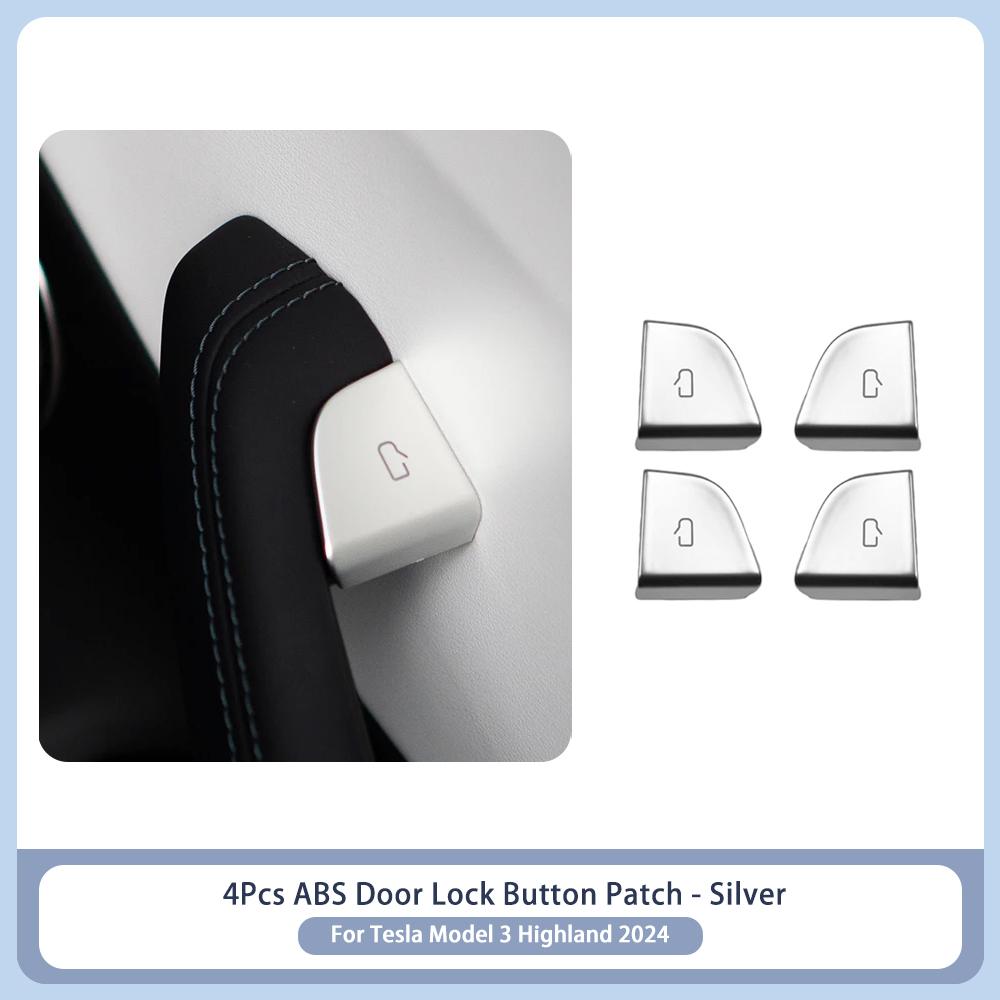 Heenvn 11Pcs Window Lifter Switch Buttons Trim For Tesla Model 3 Highland 2024-2026 LHD ABS Door Open Button Cover Car Interior