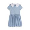 Polo Ralph Lauren Girls  Blueberry Color Stretch Ponte Dress
