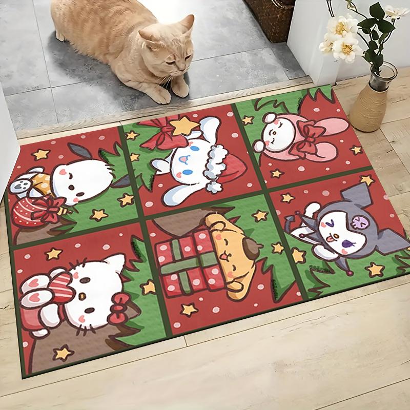 Christmas Friends Carpet Rug Soft Washable Anti Slip Home Living Room Sofa Mats Personalized Christmas Rug