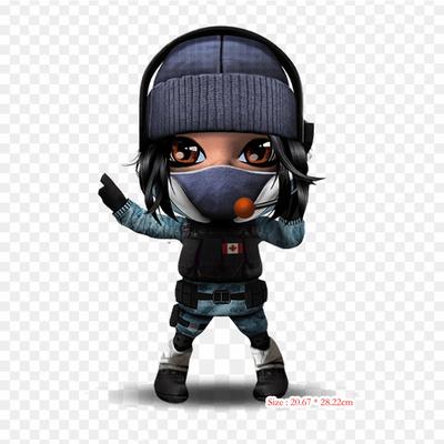 Rainbow Six Siege Frost Chibi Tom Clancy's Six Siege Железные нашивки для одежды Аппликации Наклейки на одежду Термочувствительный индивидуальный патч