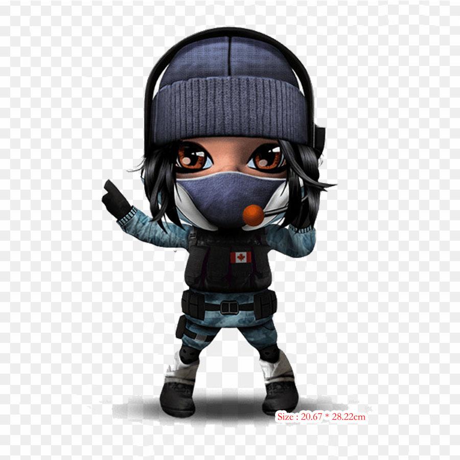 Rainbow Six Siege Frost Chibi Tom Clancy'S Six Siege Iron On Patches For Clothing Applique Stickers On Clothes Heat-Sensitive Custom Patch