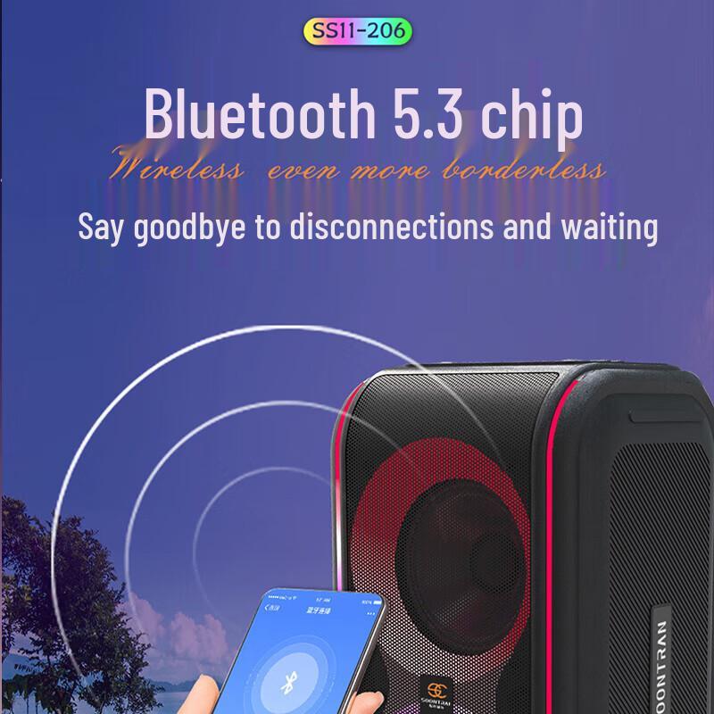 Songchuan A15-66 Портативная уличная Bluetooth-колонка, китайская вилка (адаптер в комплекте)