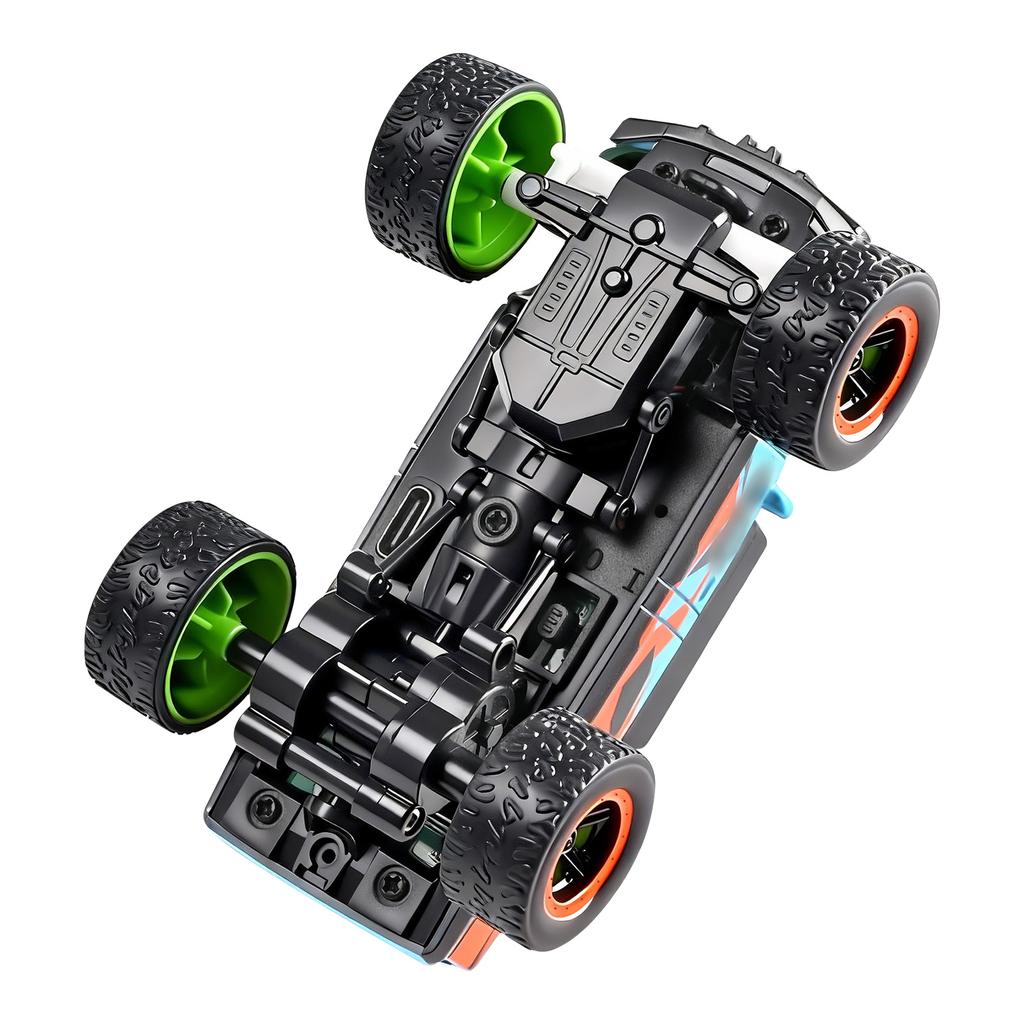 1:64 Мини Радиоуправляемая Машинка, 2.4G 4WD FPV Пульт Дистанционного Управления Внедорожник с Дисплеем, HD Камерой, Гироскопом, Светодиодными Огнями, Приложением