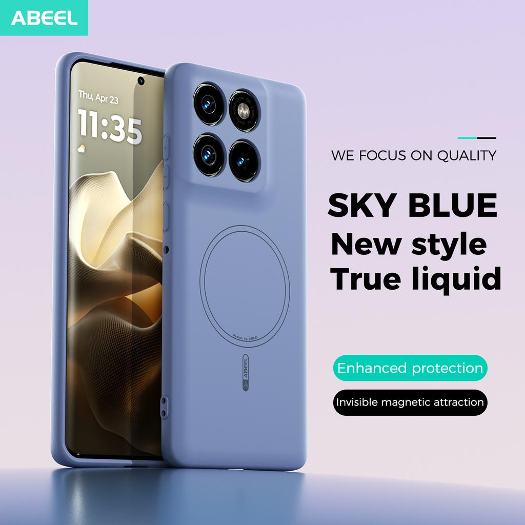 Официальный чехол для Motorola Moto Edge 60S 60 Pro, приятный на ощупь, из жидкого силикона, магнитный, мягкий чехол для мобильного телефона