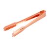 Stainless Steel Ice Clip Food Tongs with Serrated Tip for Home Party Bar Restaurant UseCopper