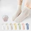 Женские летние тонкие новые антибактериальные дезодорирующие сетчатые дышащие хлопковые носки-подследники