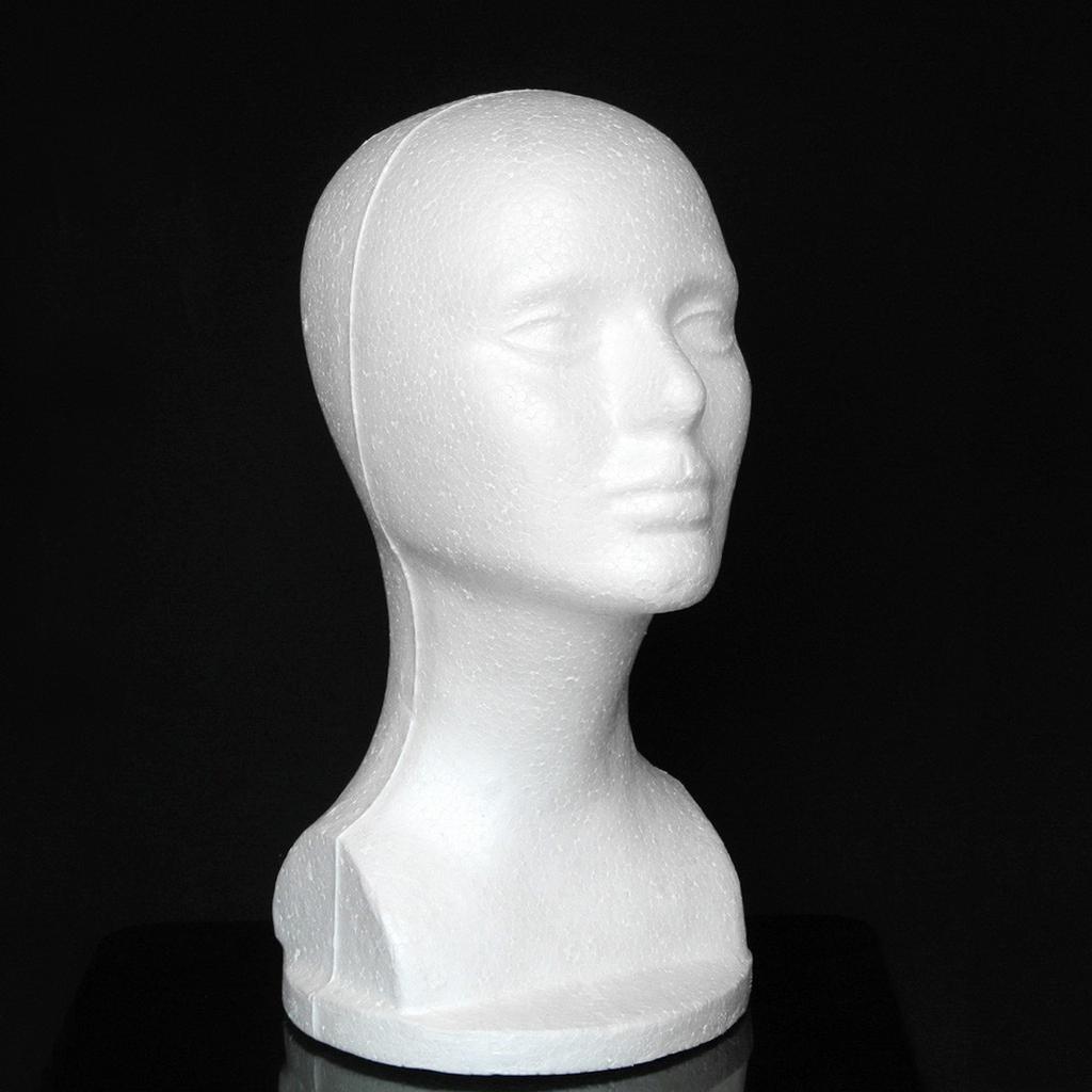 Female Styrofoam Hat Glasses Hair Wig Mannequin Stand Display Head Model Chest
