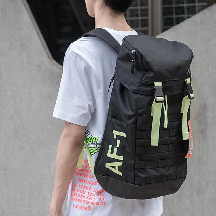 Nike Polyester Backpack Regular Unisex Black (Unisex) Backpacks BA5731 013