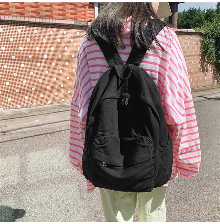 Холщовый рюкзак для школьников средней школы, повседневный рюкзак для женщин, школьный рюкзак