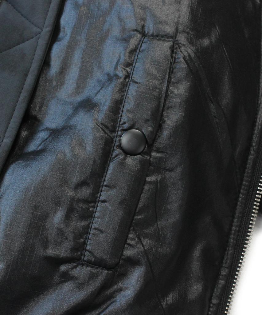 Keymisery Crop Fur Hooded Ma-1 (Black)