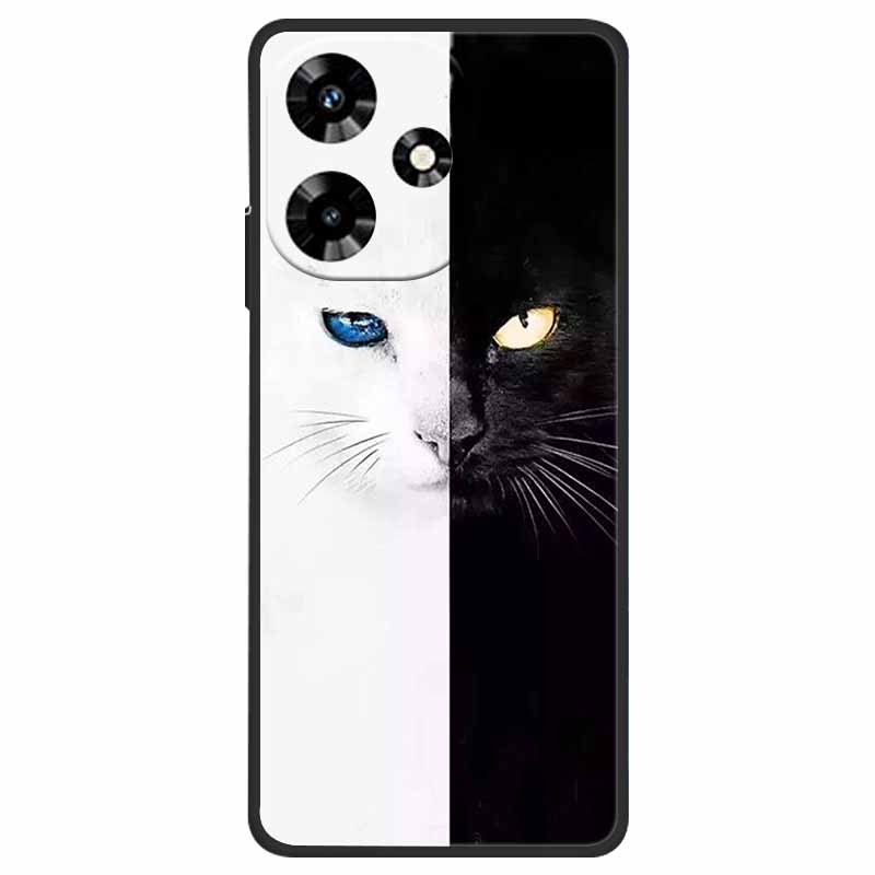 Чехол для Infinix Hot 30 X6831 Крутой Мультяшный Мягкий Силиконовый TPU Чехлы для Infinix Hot 30 Чехлы Hot30 6.78" 2023 Телефон Черный Funda