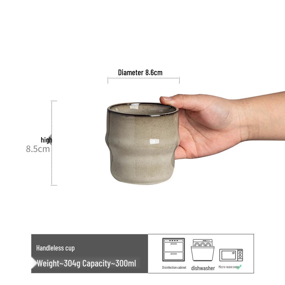 Керамический набор ручек для чашки в винтажном стиле – Деревенские чашки для кофе и воды в японском стиле