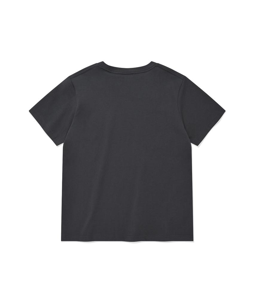 COVERNAT WOMAN Cool Cotton Copper Logo T-Shirt Charcoal
