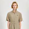 MARTINE GOLF Вязаный эластичный цельный костюм_Бежевый