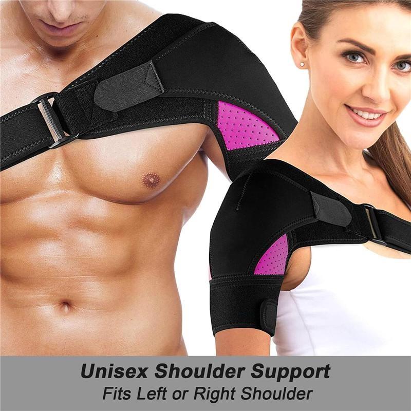 1PC Shoulder Support for Women Adjustable Shoulder Brace Male Shoulder Rotatable Sleeve Brace Suitable for Women and Men Relief Pain
