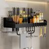 Wall Mounted Kitchen Storage Rack Moisture-Proof Kitchenware Holder  Spice Organization