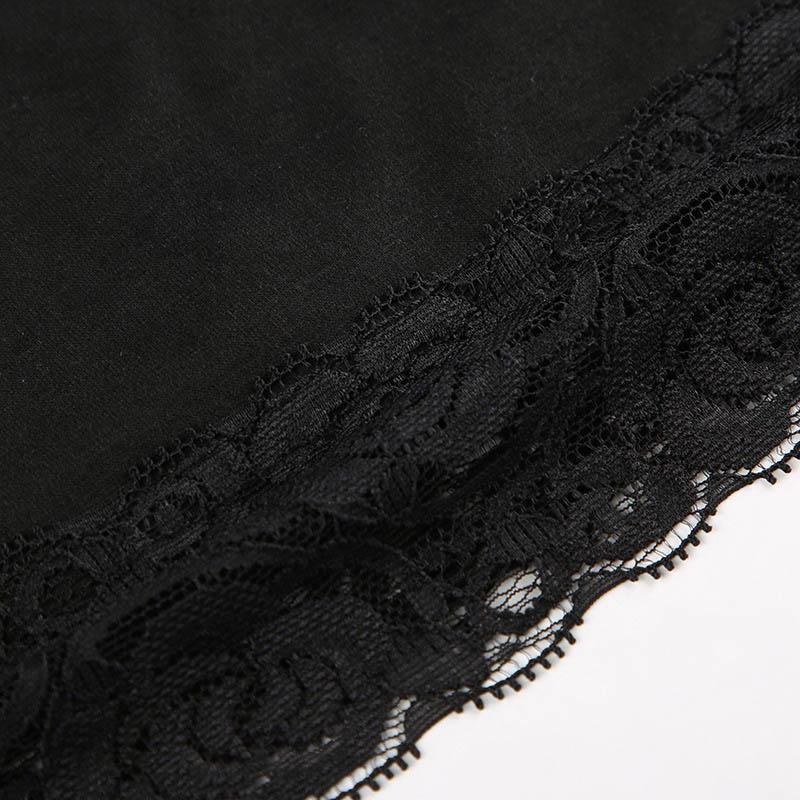 Футболка с графикой 2000-х годов, винтажная фея, гранж, женская, осенняя, с кружевной отделкой, с длинным рукавом, облегающие топы, одежда 2000 года, базовые футболки в стиле Харадзюку