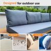 Custom Outdoor Waterproof Bench Cushion Wooden Chair Cushion High Density Sofa Cushion Balcony Garden Chair Cushions Swing Decor
