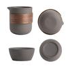 1 Set Travel Tea Set Teapot Craving Food Grade High Temperature Resistant Small Nozzle Thick Ceramic Teacups Portable Travel Drinkware