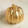 Gold Pumpkin Autumn Decors Decorative Pumpkin for Halloween Thanksgiving Table Centerpieces Mantles Bowl Party Wedding