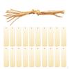Pieces of 20 Rectangle Wood Bookmark Scrapbooking DIY Craft with String